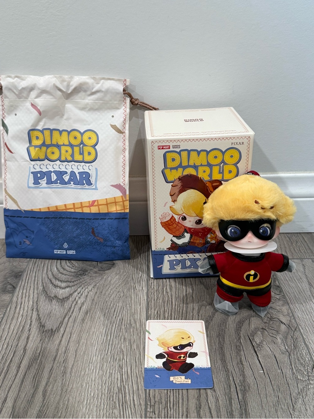 Pixar Dimoo World Dash Plush Figure - Dash